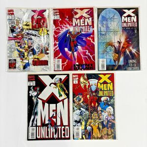 X-Men Unlimited Marvel Comics Book Lot #1-5 NM